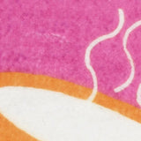 5' X 7' Pink And Blue Ice Cream and Donut Youthful Washable Area Rug - Homeroots - Flyclothing LLC