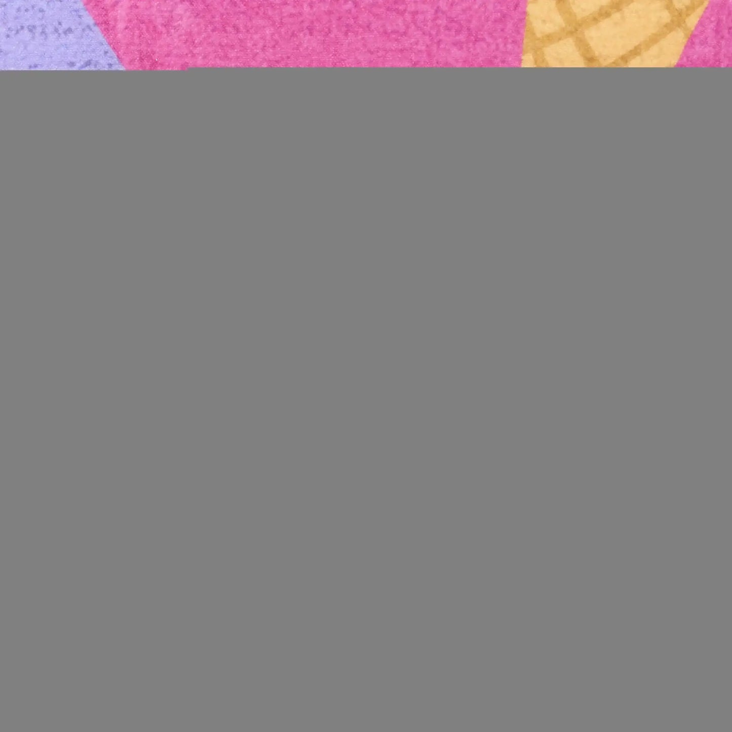 5' X 7' Pink And Blue Ice Cream and Donut Youthful Washable Area Rug - Homeroots - Flyclothing LLC