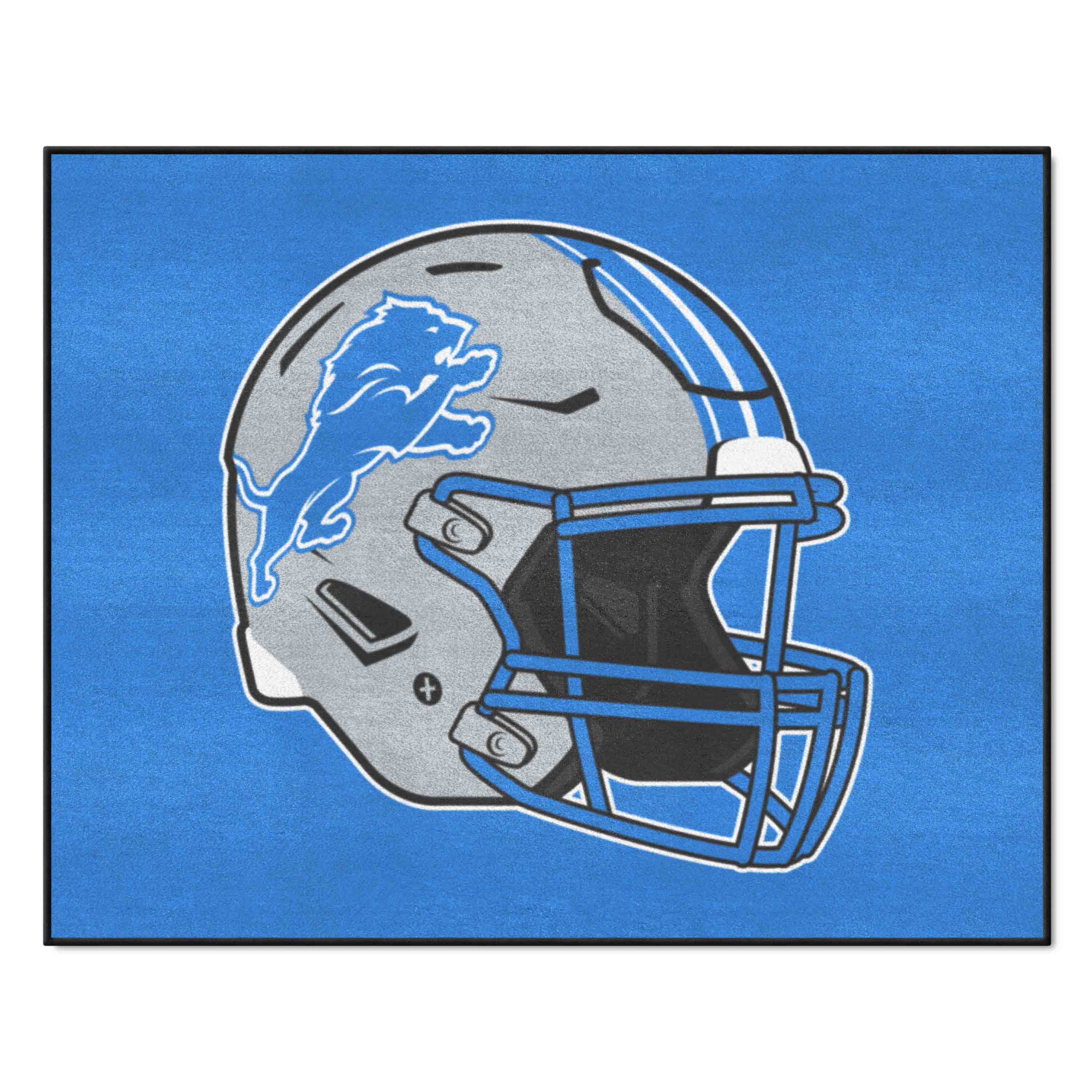 Detroit Lions All-Star Rug - 34 in. x 42.5 in., Helmet Logo - Detroit Lions