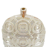 16" Cream Geometric Ceramic Bud Table Vase - Homeroots - Flyclothing LLC