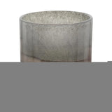 9" Gray And Brown Ombre Glass Round Table Vase - Homeroots - Flyclothing LLC
