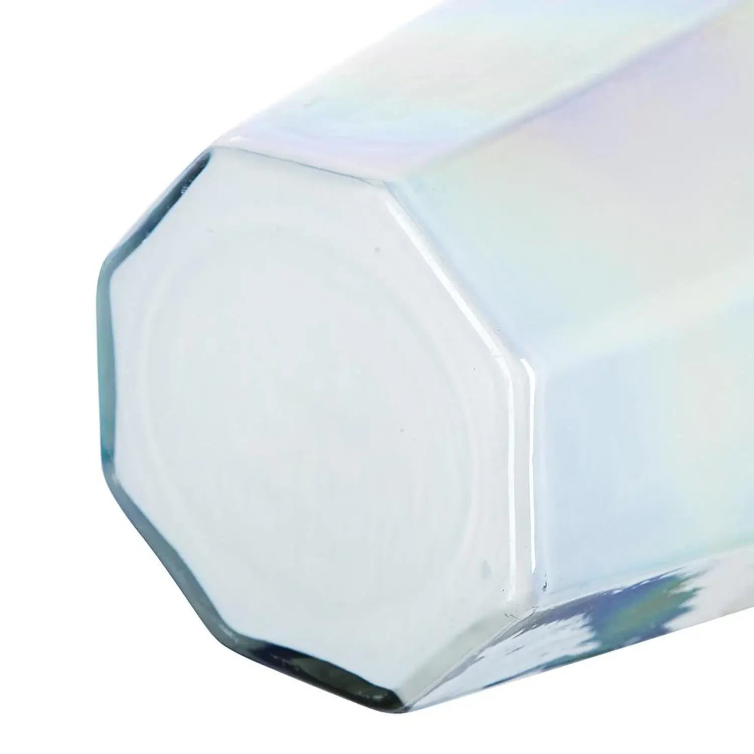 20" Blue And Opal Glass Cylinder Table Vase - Homeroots - Flyclothing LLC