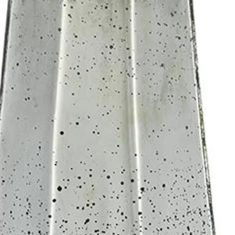 20" Antiqued Silver Glass Cylinder Table Vase - Homeroots - Flyclothing LLC