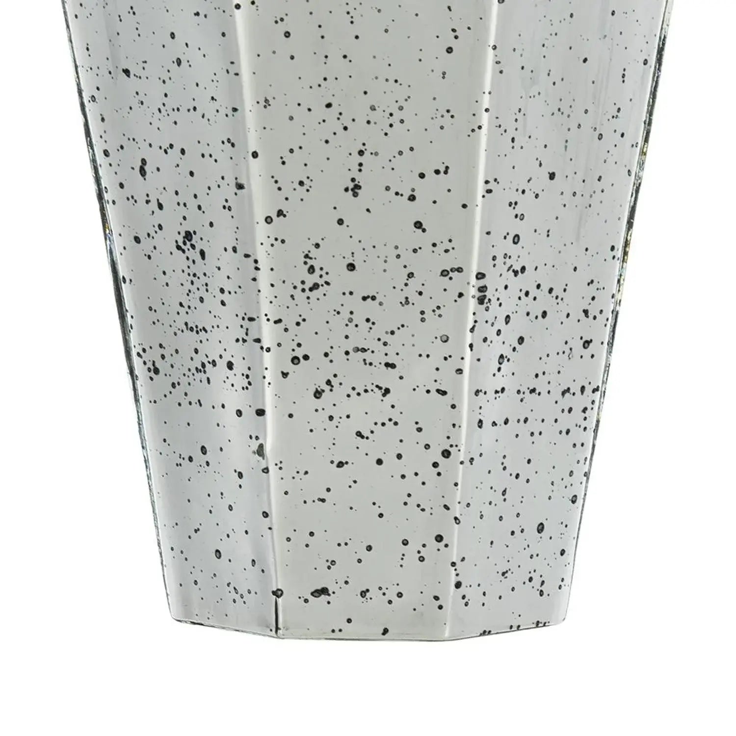 20" Antiqued Silver Glass Cylinder Table Vase - Homeroots - Flyclothing LLC
