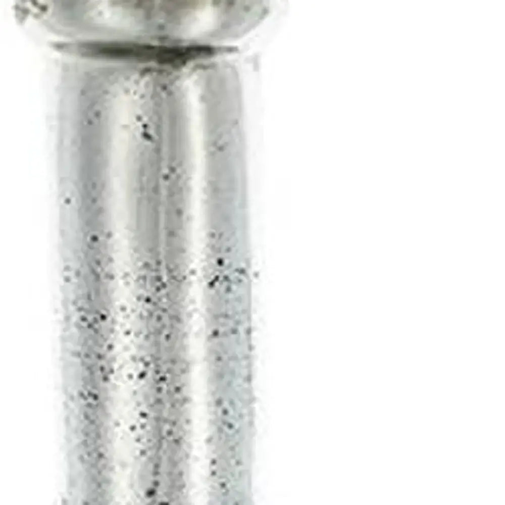 30" Antiqued Silver Floral Glass Bottle Table Vase - Homeroots - Flyclothing LLC