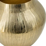 9" Gold Hammered Aluminum Round Table Vase - Homeroots - Flyclothing LLC