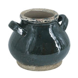 7" Dark Green And Sand Terracotta Round Jug Vase - Homeroots - Flyclothing LLC