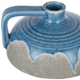 4" Blue And Gray Ceramic Bud Jug Vase - Homeroots - Flyclothing LLC