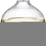 9" Clear And Brown Ombre Glass Round Table Vase - Homeroots - Flyclothing LLC