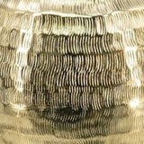 13" Gold Hammered Aluminum Urn Table Vase - Homeroots - Flyclothing LLC