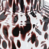 8" Amber And Clear Abstract Glass Cylinder Table Vase - Homeroots - Flyclothing LLC