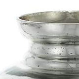 20" Antiqued Silver Etched Floral Glass Round Table Vase - Homeroots - Flyclothing LLC