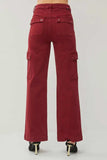 RISEN Full Size High Rise Wide Leg Cargo Jeans - Trendsi - Flyclothing LLC