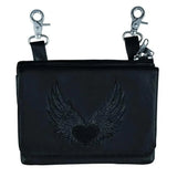High-Quality Cowhide Leather Ladies Clip on Bag - Unik Just for Bikers - Flyclothing LLC