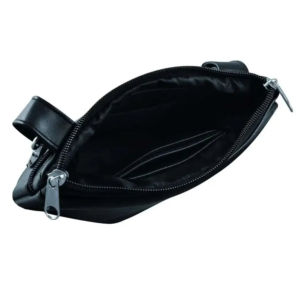 High-Quality Cowhide Leather Ladies Clip on Bag - Unik Just for Bikers - Flyclothing LLC