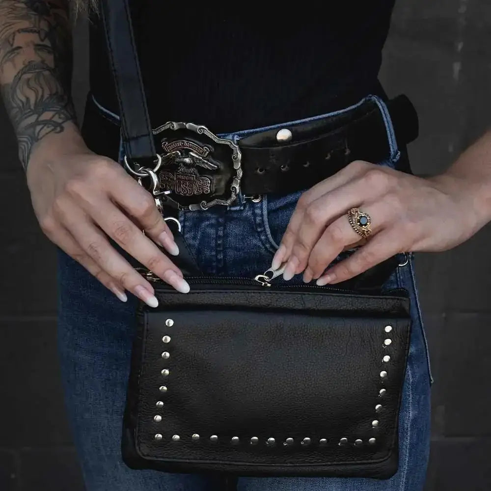 Stylish Ladies Clip on with Classic Black Finish - Unik Just for Bikers - Flyclothing LLC