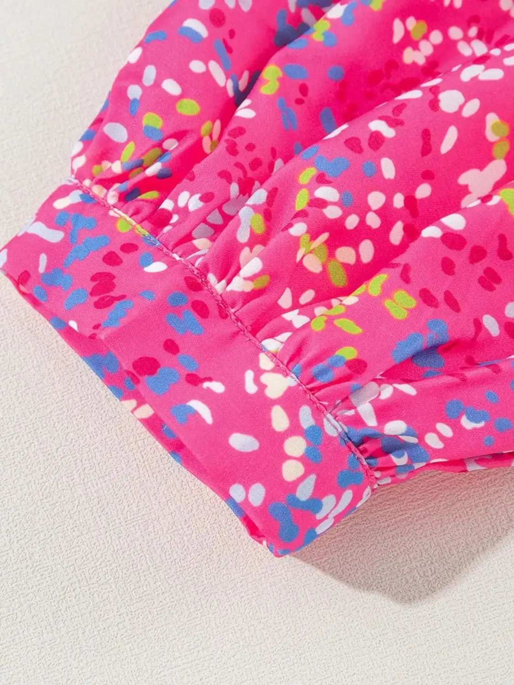 Printed Long Sleeve Blouse - Trendsi - Flyclothing LLC