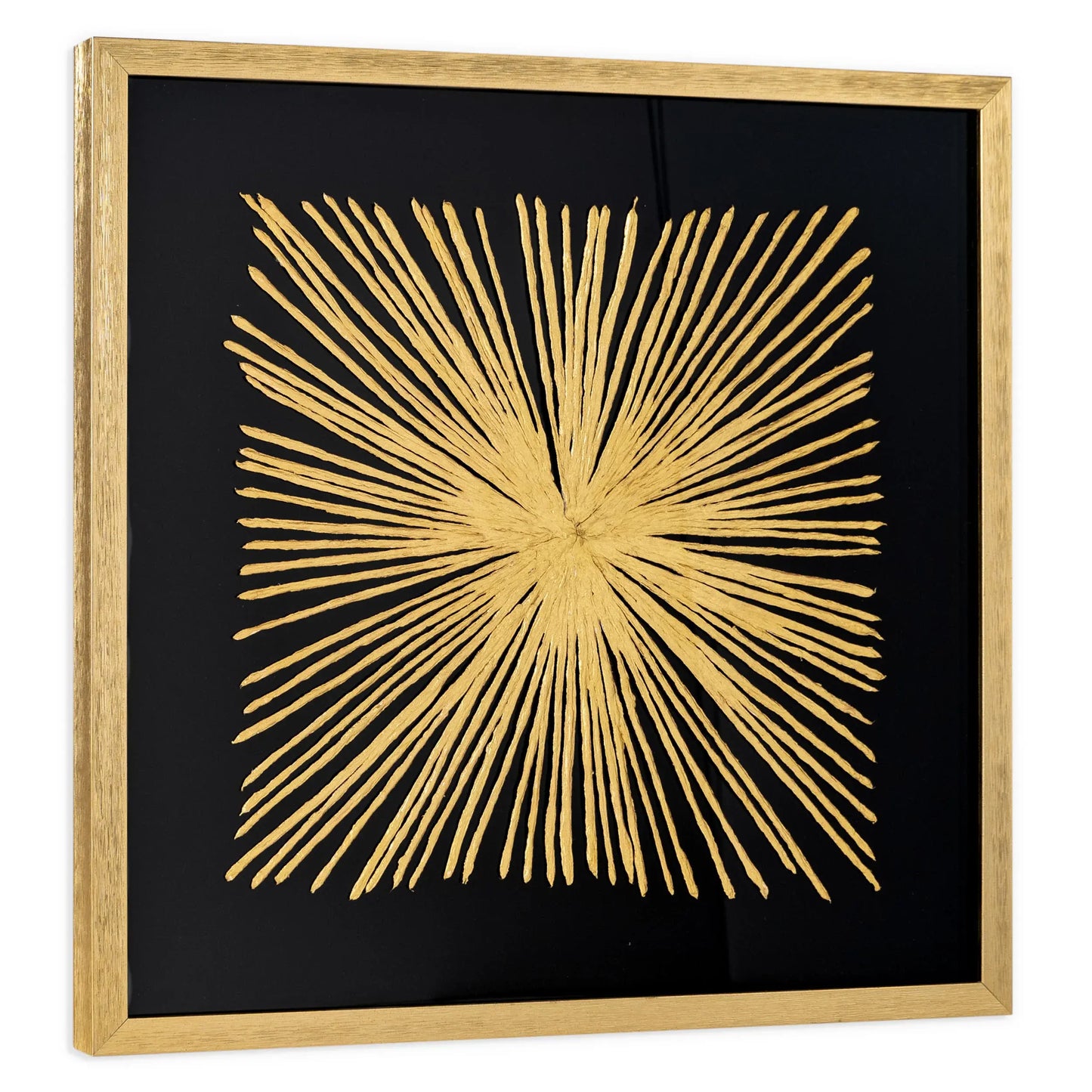 Starburst Gold Shadowbox Frame Textual Art Wall Art - Homeroots - Flyclothing LLC