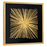 Starburst Gold Shadowbox Frame Textual Art Wall Art - Homeroots - Flyclothing LLC