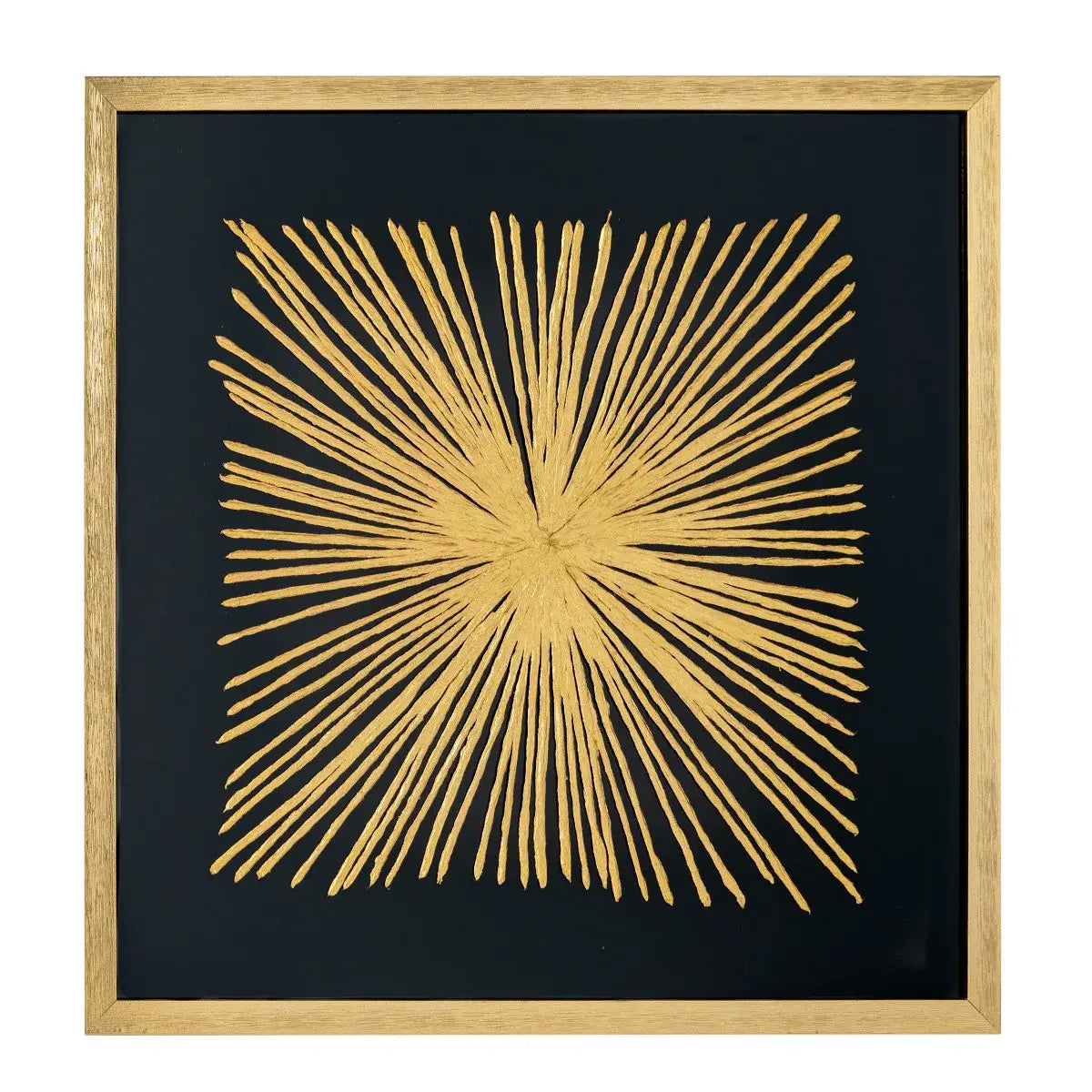 Starburst Gold Shadowbox Frame Textual Art Wall Art - Homeroots - Flyclothing LLC