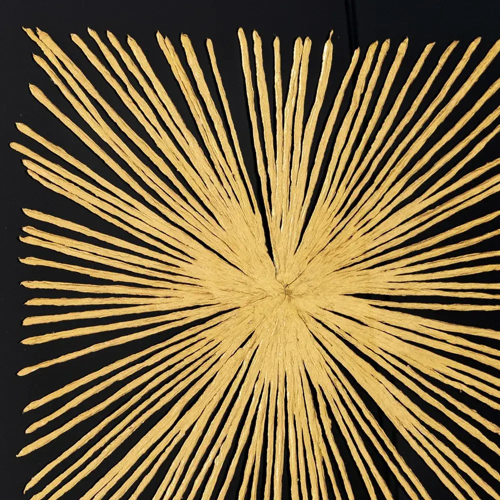 Starburst Gold Shadowbox Frame Textual Art Wall Art - Homeroots - Flyclothing LLC