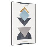 Mod Geo Black Shadowbox Frame Textual Art Wall Art - Homeroots - Flyclothing LLC