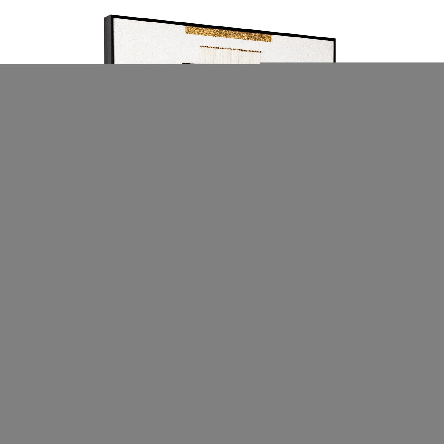 Gray Mod Geometric Black Shadowbox Frame Textual Art Wall Art - Homeroots - Flyclothing LLC