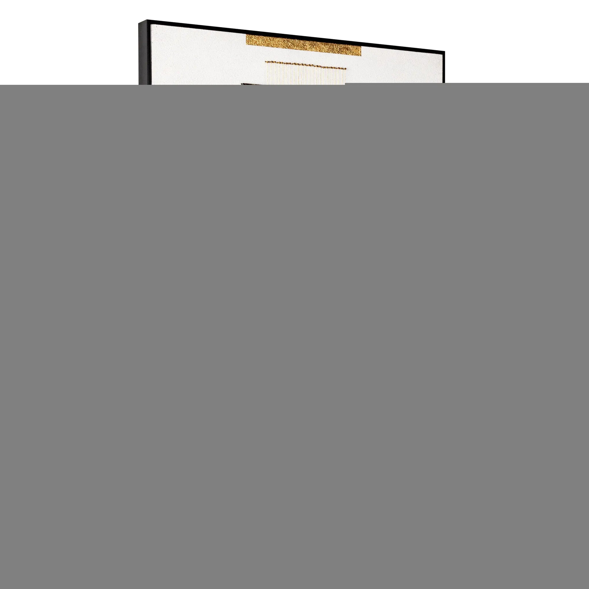 Gray Mod Geometric Black Shadowbox Frame Textual Art Wall Art - Homeroots - Flyclothing LLC