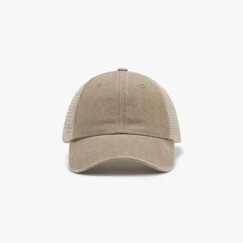 Breathable Mesh Adjustable Baseball Cap - Trendsi