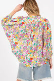 SAGE + FIG Button Down Floral Shirt - Trendsi