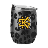 Kennesaw State Leopard 16oz Black Powdercoat Curved Beverage - Logo Brands - Flyclothing LLC