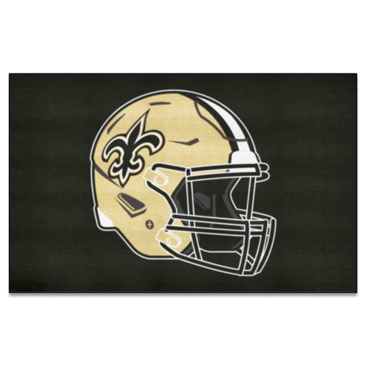New Orleans Saints Ulti-Mat Rug - 5ft. x 8ft., Helmet Logo - New Orleans Saints
