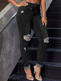 Distressed Skinny Jeans - Trendsi - Flyclothing LLC