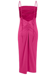 Backless Cowl Neck Sleeveless Cami Dress - Trendsi