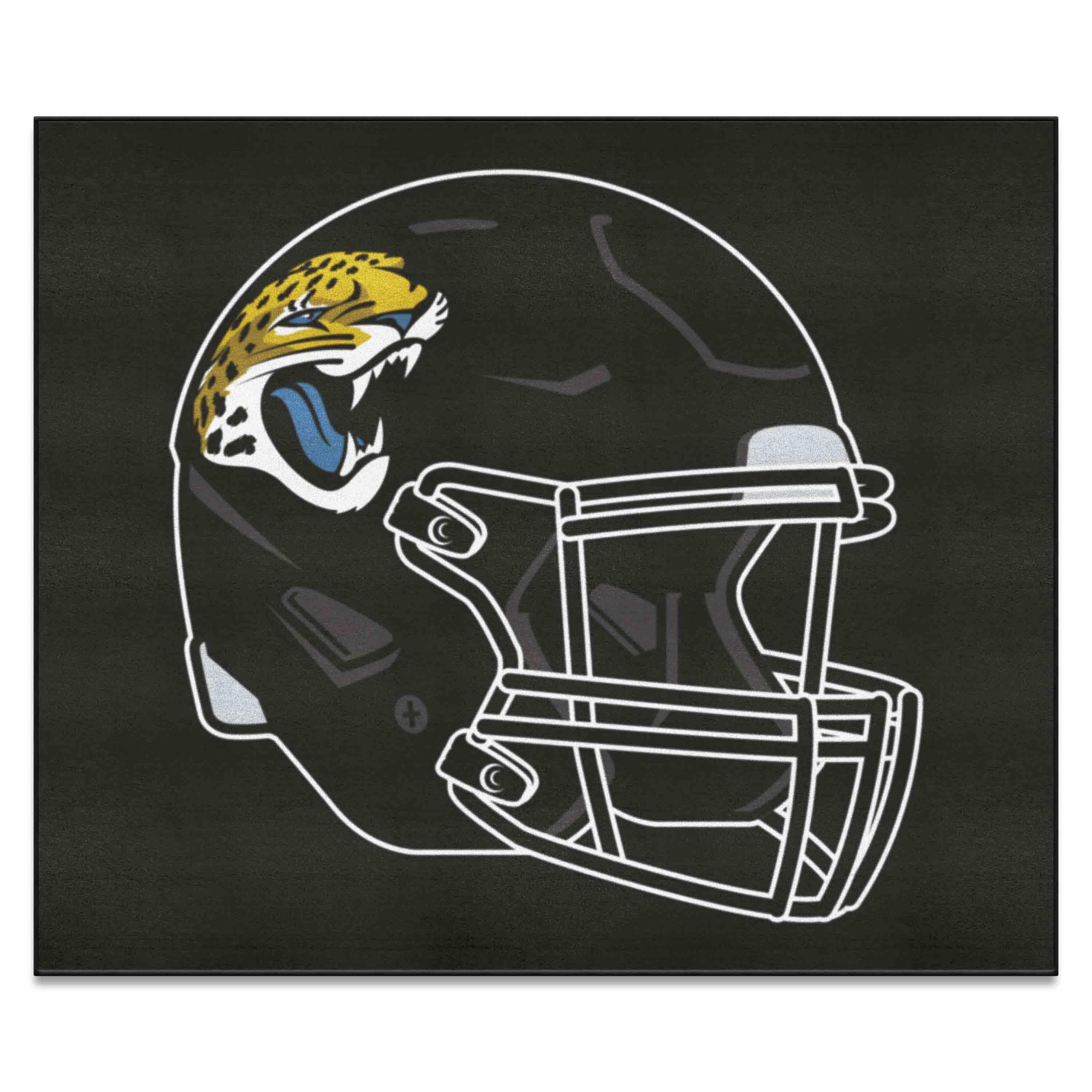 Jacksonville Jaguars Tailgater Rug - 5ft. x 6ft., Helmet Logo - Jacksonville Jaguars