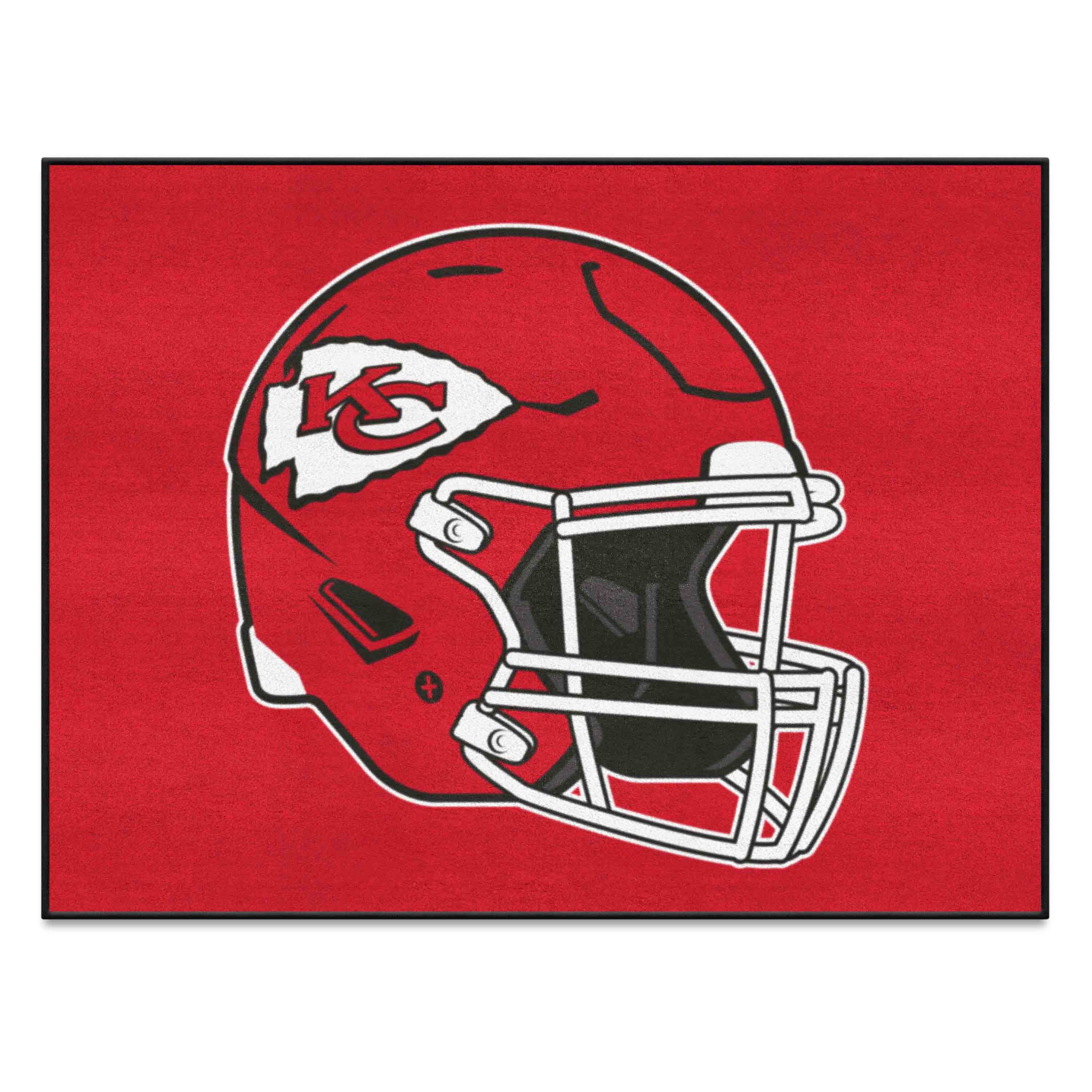 Kansas City Chiefs All-Star Rug - 34 in. x 42.5 in., Helmet Logo - Kansas City Chiefs