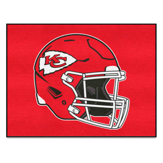 Kansas City Chiefs All-Star Rug - 34 in. x 42.5 in., Helmet Logo - Kansas City Chiefs