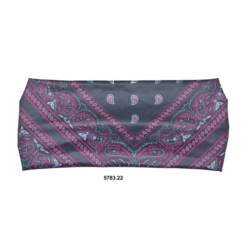 Pink and Black Ladies Headband - Unik Just for Bikers - Flyclothing LLC