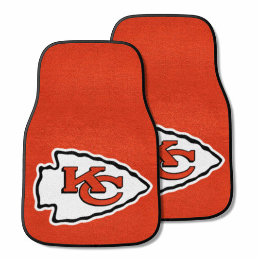 Kansas City Chiefs Front Carpet Car Mat Set - 2 Pieces - Kansas City Chiefs