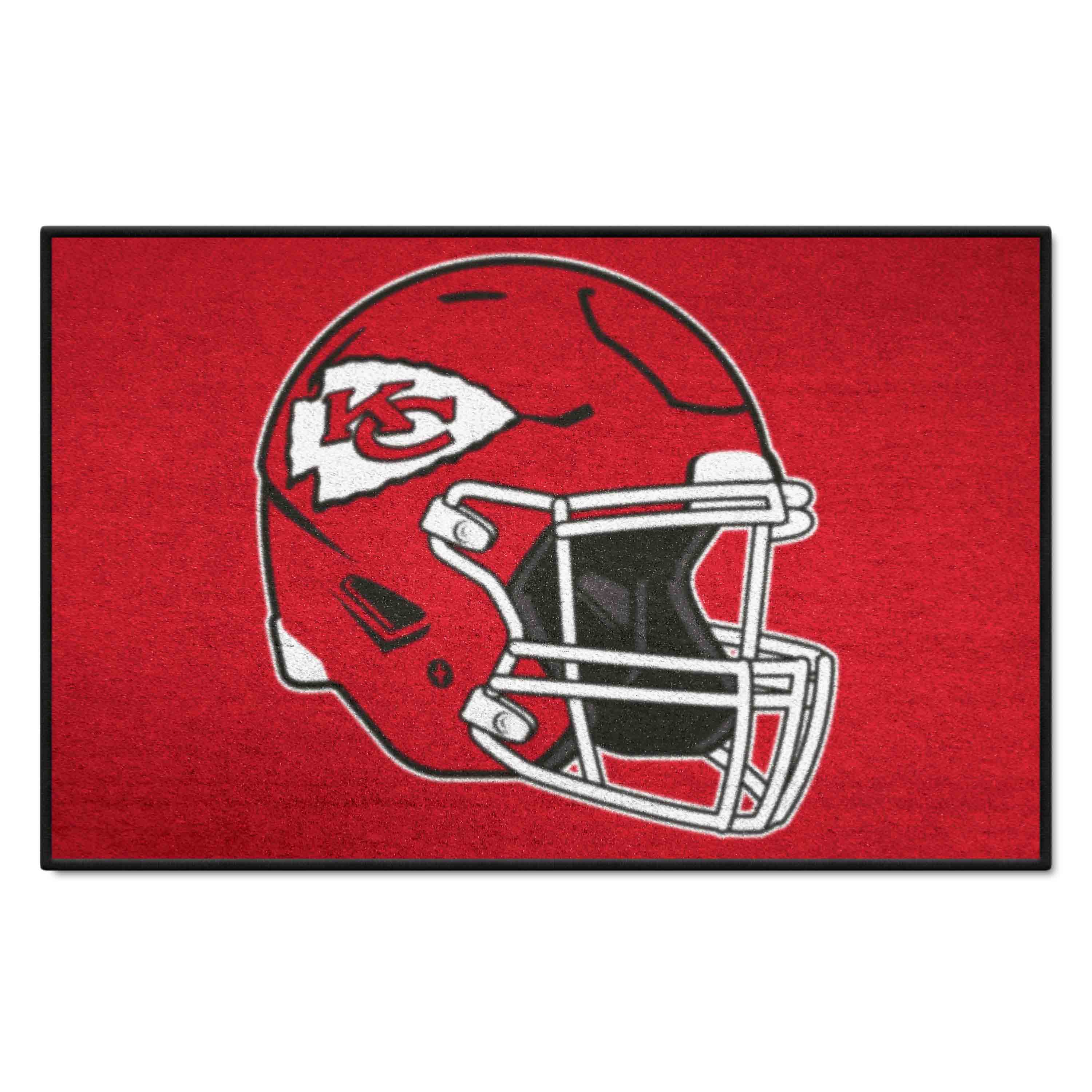 Kansas City Chiefs Starter Mat Accent Rug - 19in. x 30in., Helmet Logo - Kansas City Chiefs