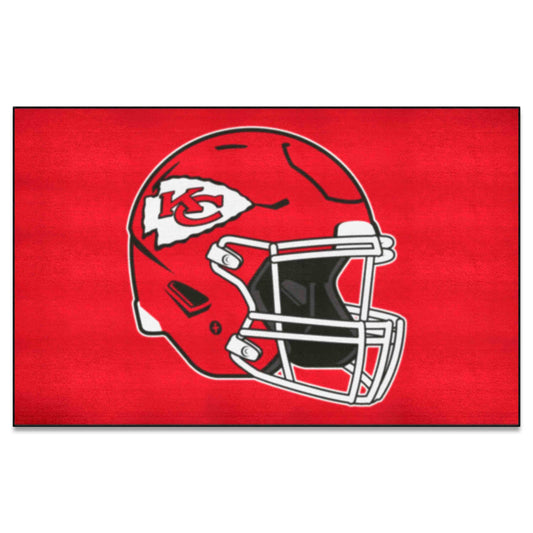 Kansas City Chiefs Ulti-Mat Rug - 5ft. x 8ft., Helmet Logo - Kansas City Chiefs