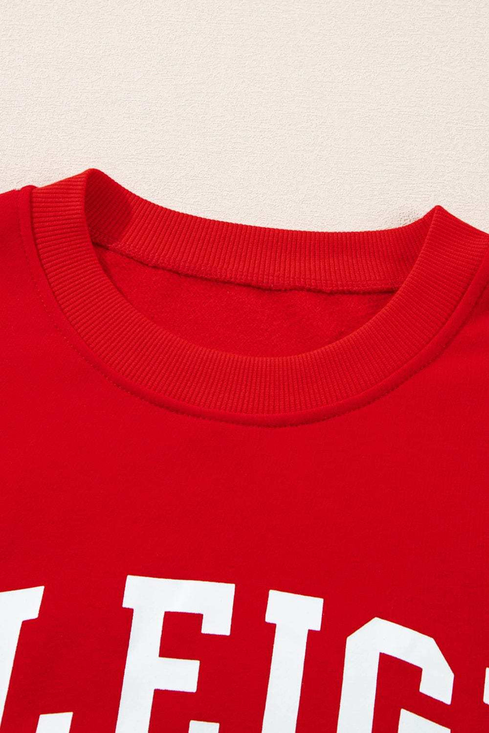 Letter Graphic Round Neck Top and Printed Shorts Lounge Set - Trendsi - Flyclothing LLC