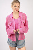 VERY J Button Up Long Sleeve Lace Shirt - Trendsi