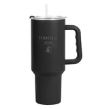 Tennessee Tech 40oz Black Tonal Powder Coat Tumbler - Logo Brands - Flyclothing LLC