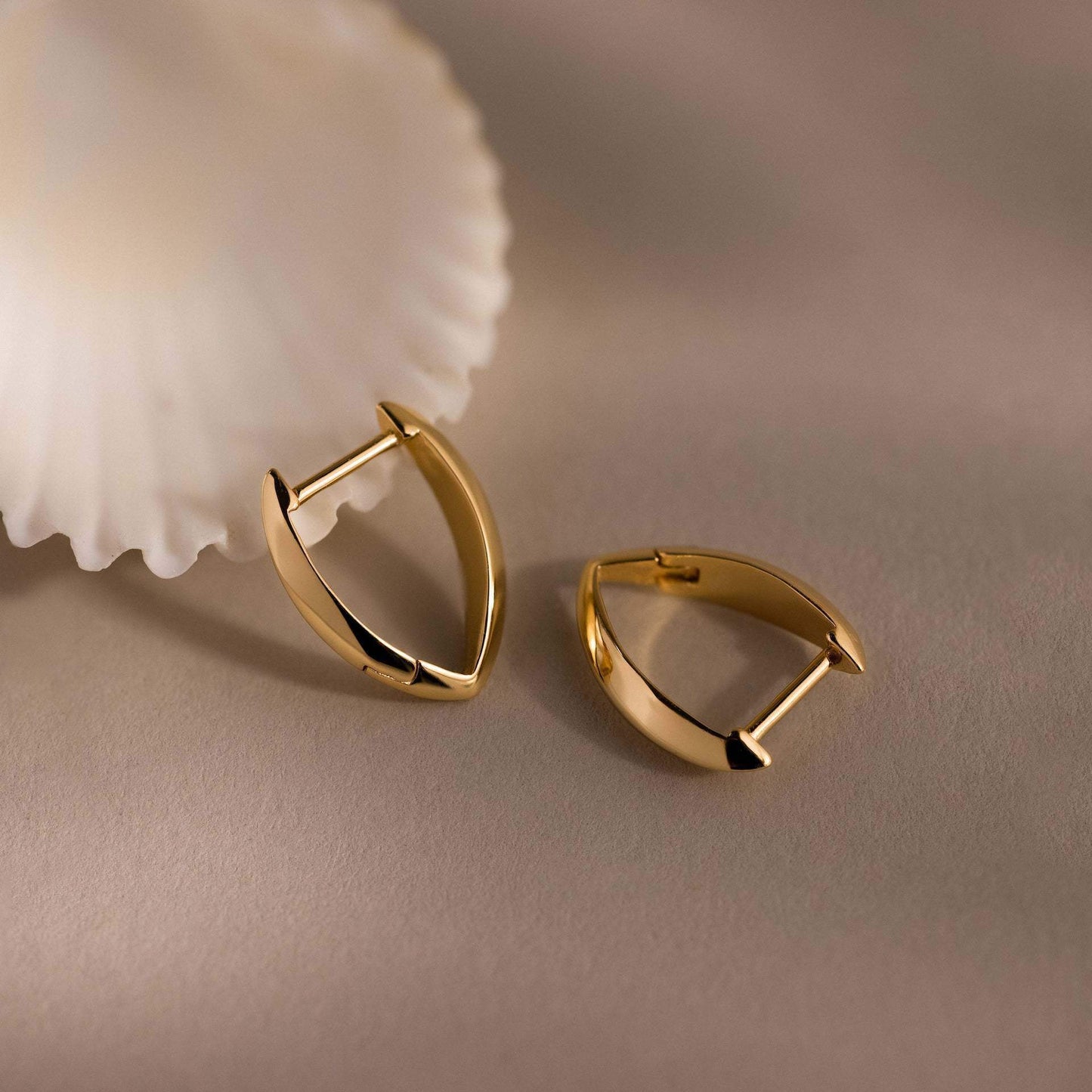 Gold-plated V Shaped Earrings - My Store - Flyclothing LLC