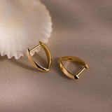 Gold-plated V Shaped Earrings - My Store - Flyclothing LLC