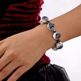Halloween Beaded Necklace and Bracelet Set - Trendsi - Flyclothing LLC