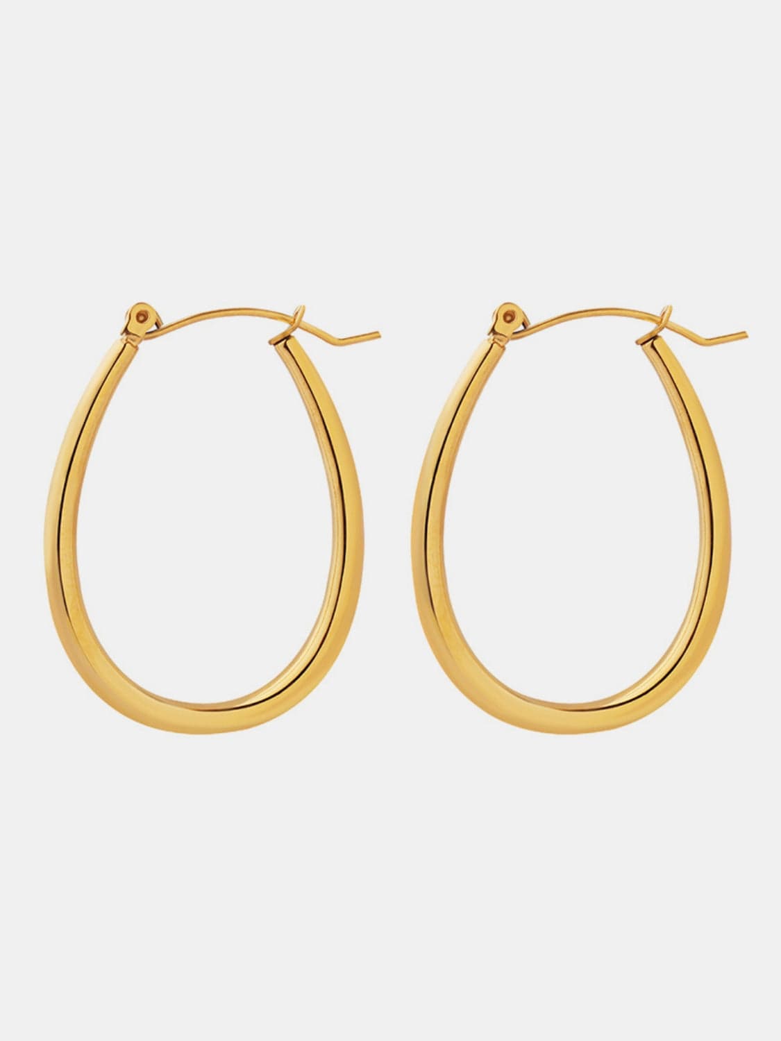 18K Gold-Plated Titanium Steel Earrings - Trendsi