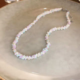 Titanium Steel Rice Bead Necklace - Trendsi - Flyclothing LLC