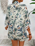 Printed Half Sleeve Top and Shorts Set - Trendsi - Flyclothing LLC